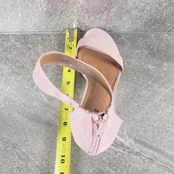 Style & Co. Sandals 9 M Paycee Pink Faux Suede Snake Print Dressy Shoes - Picture 11 of 12